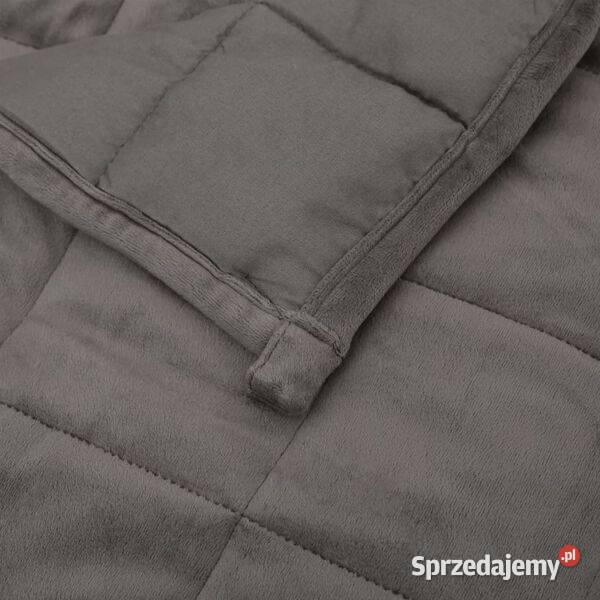 vidaXL Koc obciążeniowy szary 200x220 13