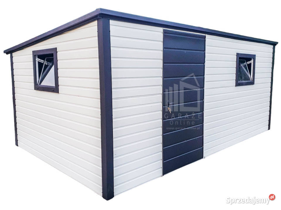Schowek Ogrodowy 5x35 Drzwi 2x Okno Biały Czarny Kwidzyn