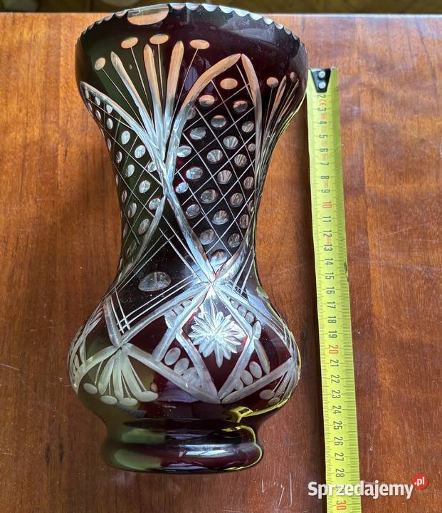 Stary kryształowy wazon Proszowice