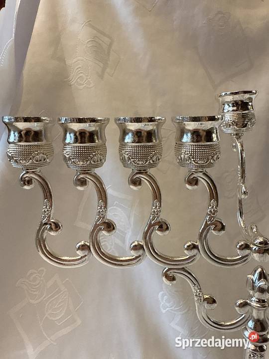 Elegancka Chanukija 9ramienna Świecznik Kraków