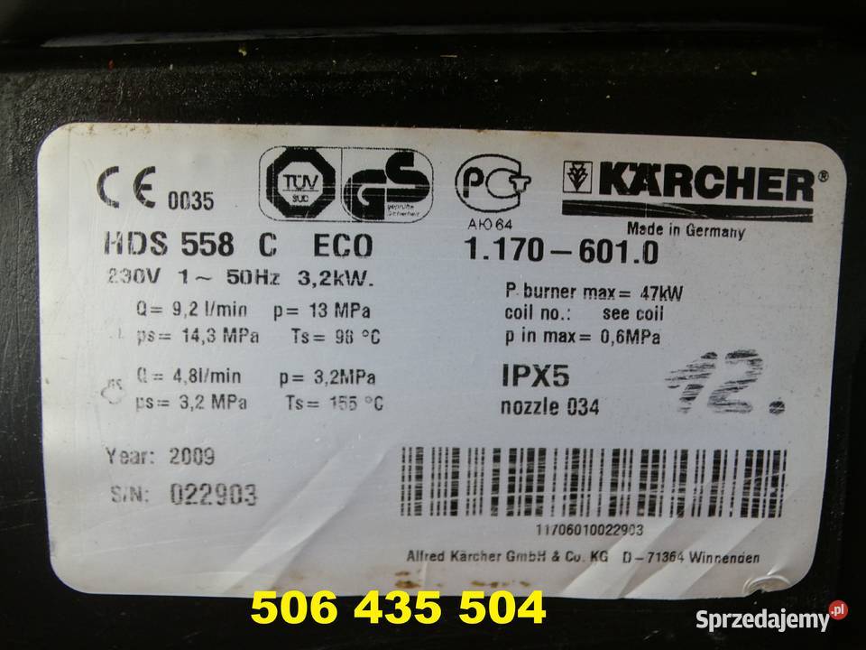 Myjka Ciśnieniowa Karcher HDS 558 C ECO Radom