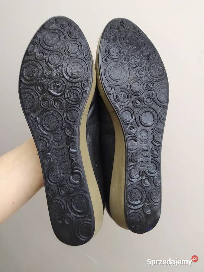 Czułenka damskie skórzane buty półbuty 6 rozmiar