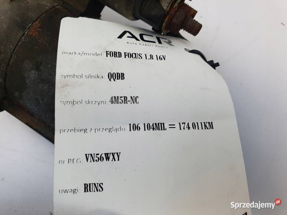 ROZRUSZNIK Ford C Focus MK2 18 16V 4M5T11000AC osobowe Chełm