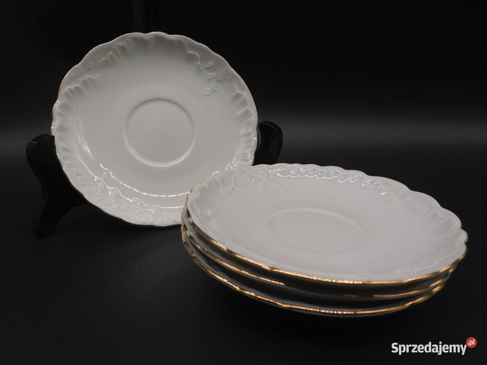 Talerzyki podstawki 4Gloria Royal Porcelana i szkło