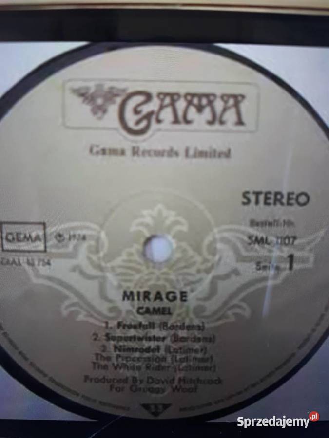 Klasyka progresywnego rocka CAMEL Mirage 1974 1 płyta podkarpackie Rzeszów