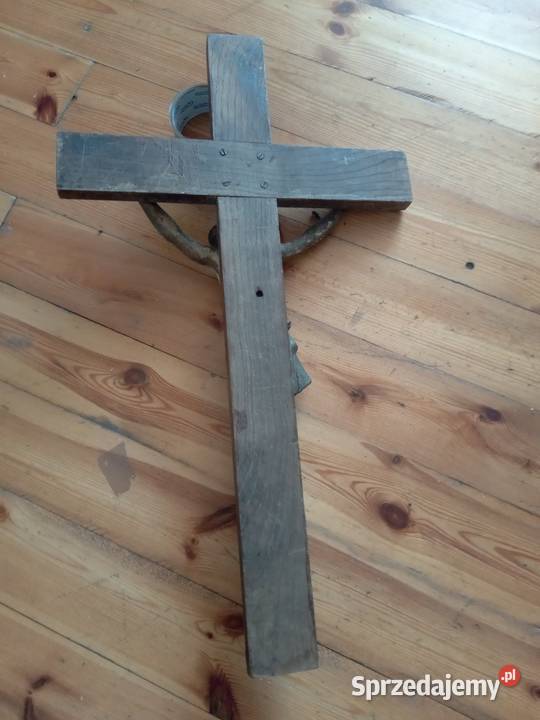 Stary krucyfiks zeliwny małopolskie Gdów