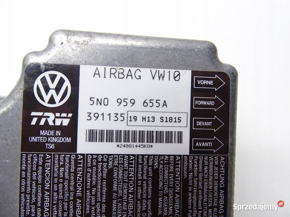 MODUŁ SENSOR PODUSZEK 5N0959655A VW TIGUAN I 5N