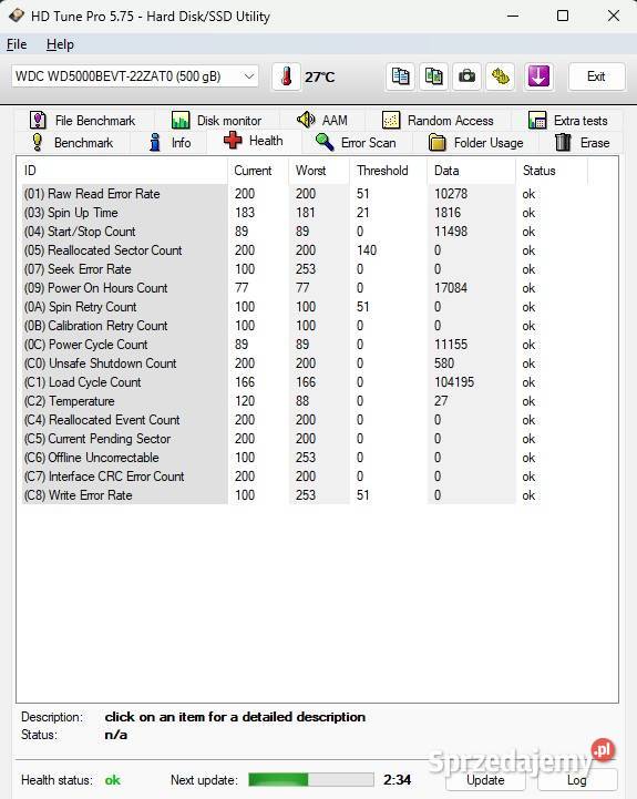 Dysk Western Digital 500 g 25 Dyski sprzedam