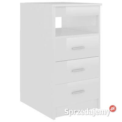 Komoda biała z połyskiem 40x50x76 materiał mazowieckie Warszawa