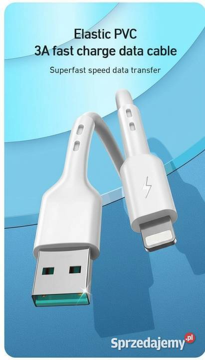 Kabel USB Lightning 8pin 8pin 3A 1m przewód do Siemianowice Śląskie