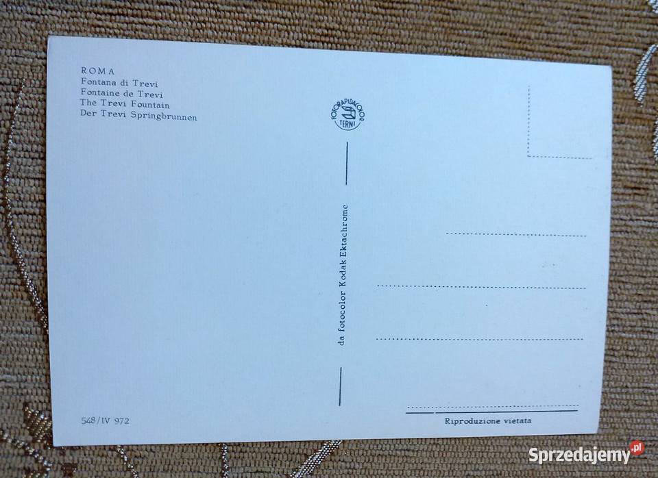 BAROKOWA FONTANNA DI TREVI W RZYMIE Piszczac