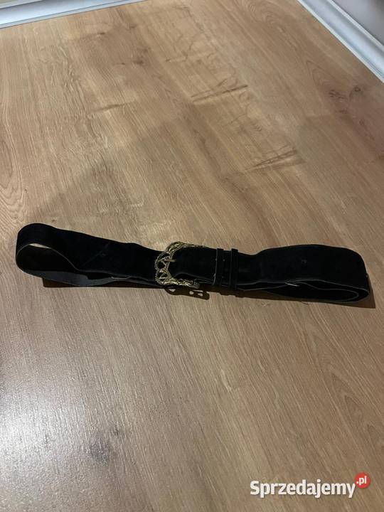 Piękny wygodny pasek z złotą klamrą SM Uniseks Gdańsk sprzedam