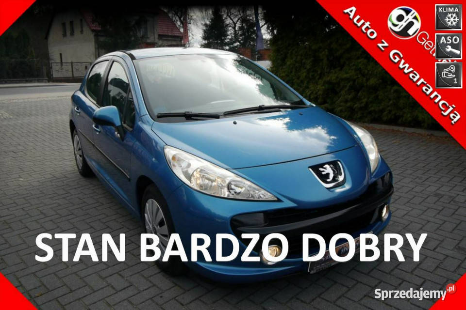 Peugeot 207 1.4b 95KM Stan b.dobry bez rdzy i korozji bezwypadkowy Gwaranc…