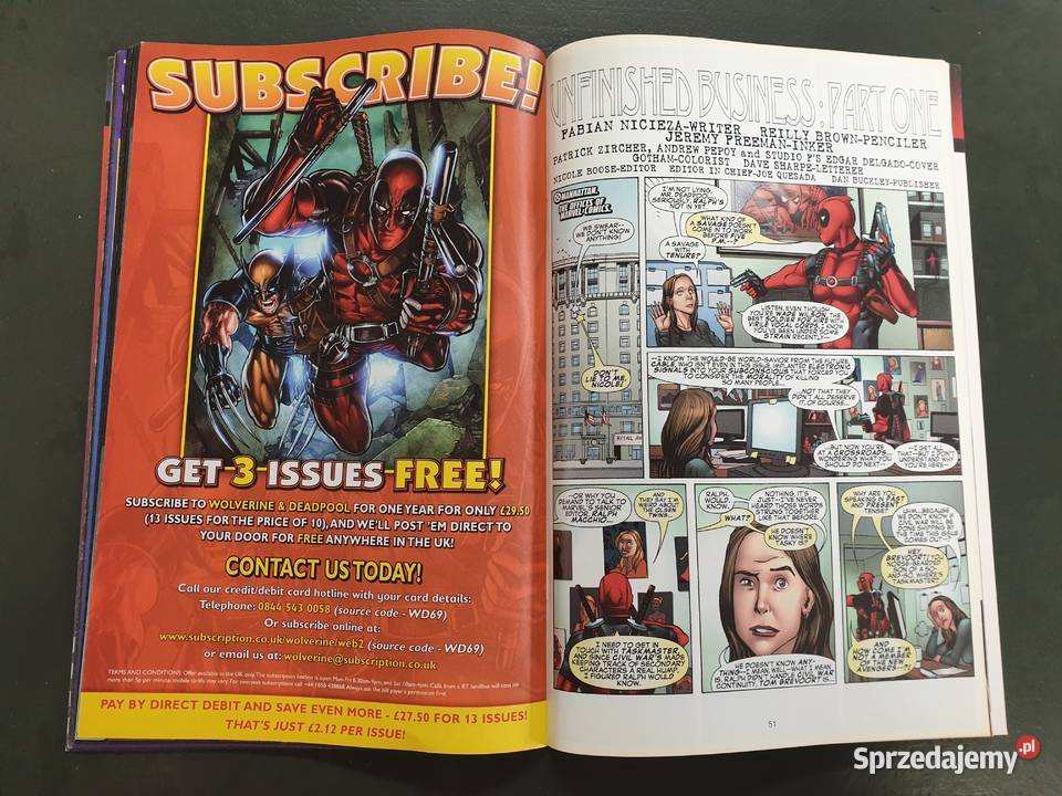 Wolverine Deadpool 169 Marvel 2007 pomorskie Gdynia sprzedam