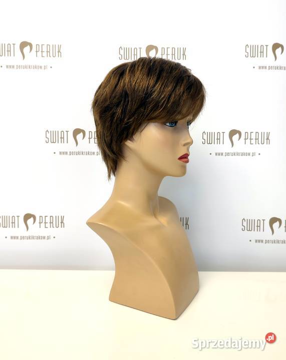 Peruka krótka z włosów naturalnych Opatów