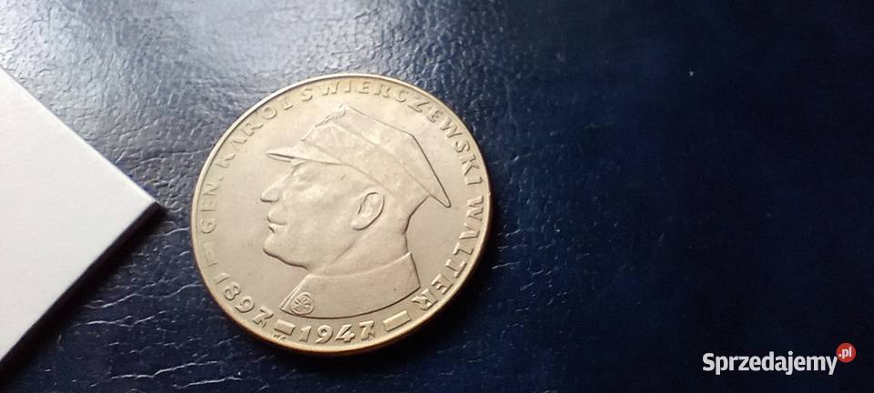 Stare monety 10 złotych 1967 Świerczewski