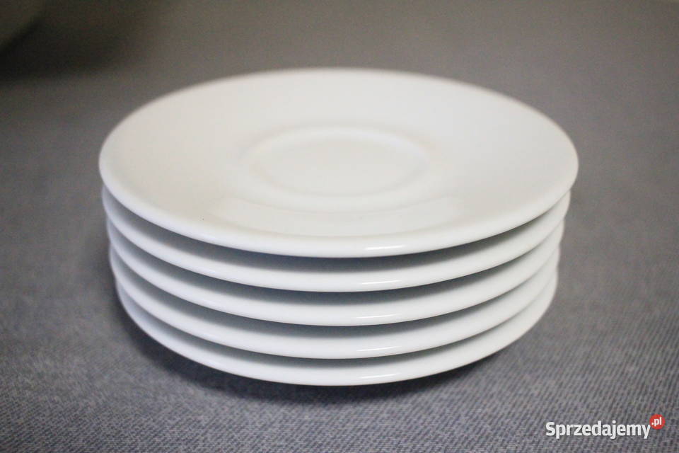 Filiżanka spodek RAK PORCELAIN produkcja UAE biały Pszczyna