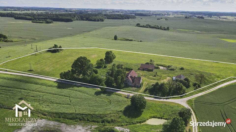 Siedlisko w otoczeniu natury 35 ha las Warmiany wolnostojący