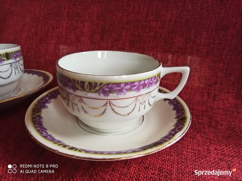 Filiżanka z fiołkami Syg numeryczna 404 Gdańsk