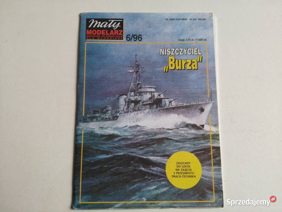 Mały Modelarz 61996 Niszczyciel Burza śląskie sprzedam