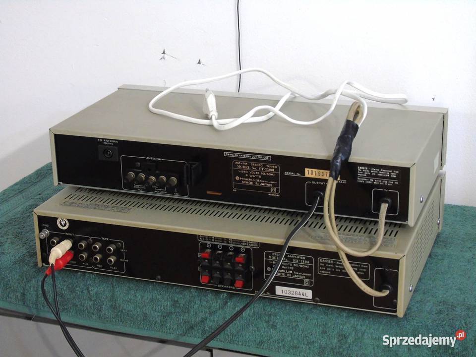 Wzmacniacz i Tuner Hitachi świetne stereo podkarpackie