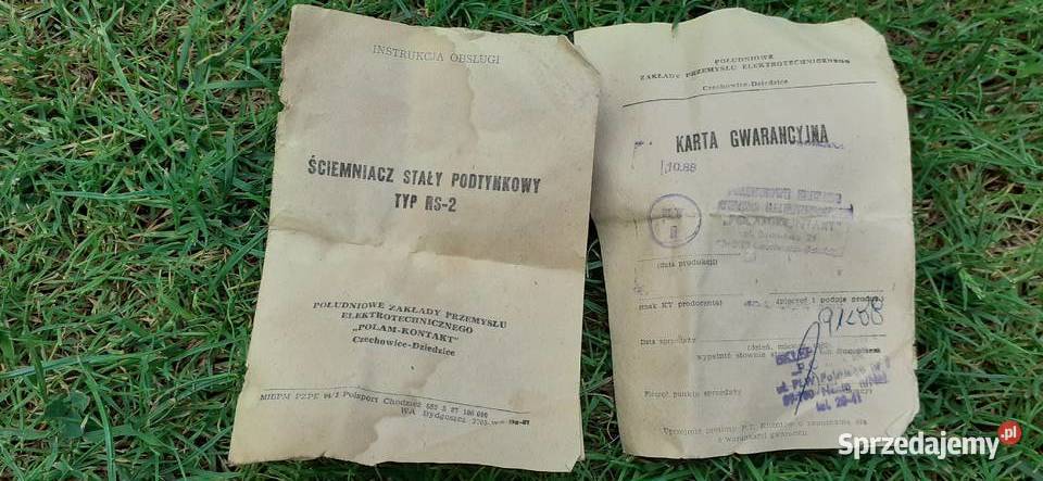 Instrukcjakarta gwarancyjna ściemniacza kujawsko-pomorskie Tuszkowo