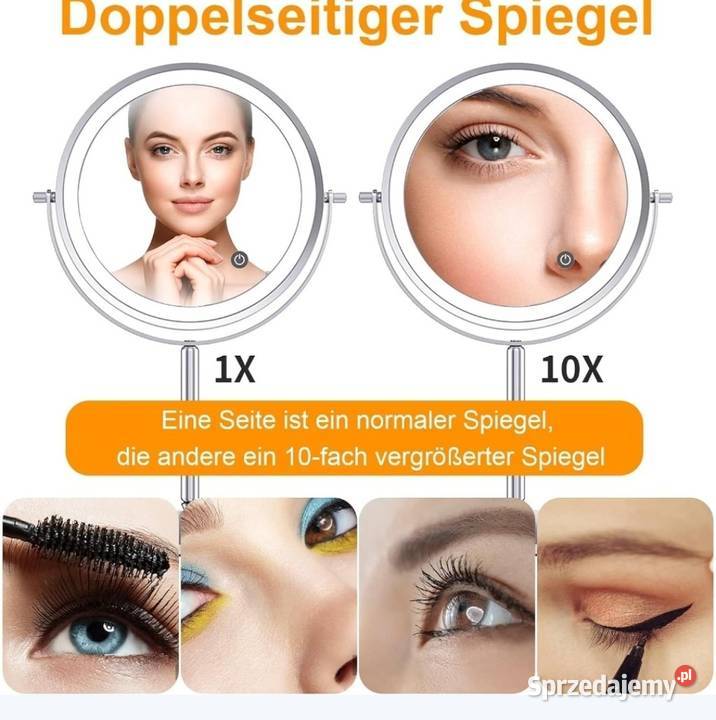 Lusterko do makijażu powiększające x 10 Dla kobiet Domaszczyn