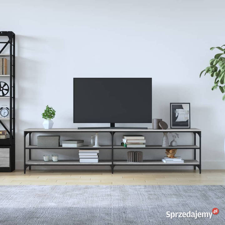 Szafka pod telewizor szary dąb sonoma 200x30x50 Warszawa