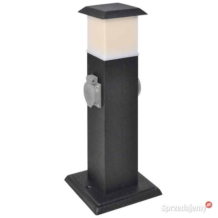 vidaXL Słupek ogrodowy z gniazdkami i lampą Warszawa