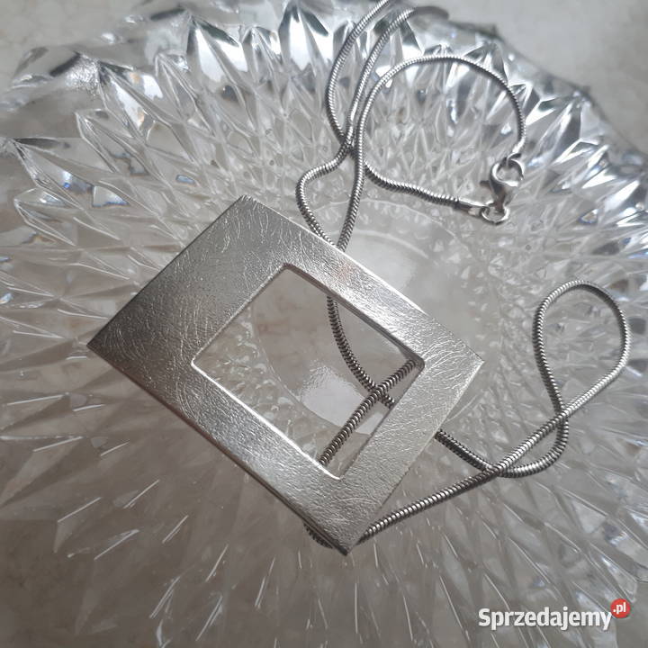 Naszyjnik damski srebro szczotkowane Moda i Styl Zgierz