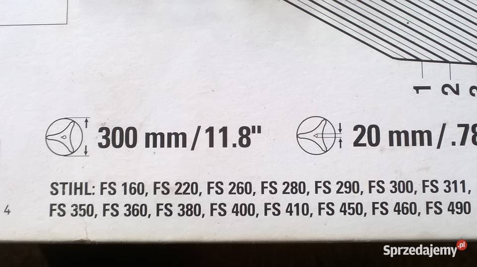Osłona i trójząb Stihl FS460 i pochodne