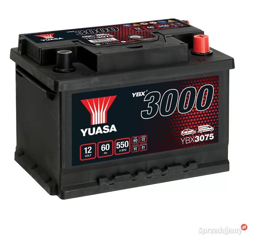 Akumulator Yuasa Standard 12V 60Ah 550A Prawy Gdynia sprzedam