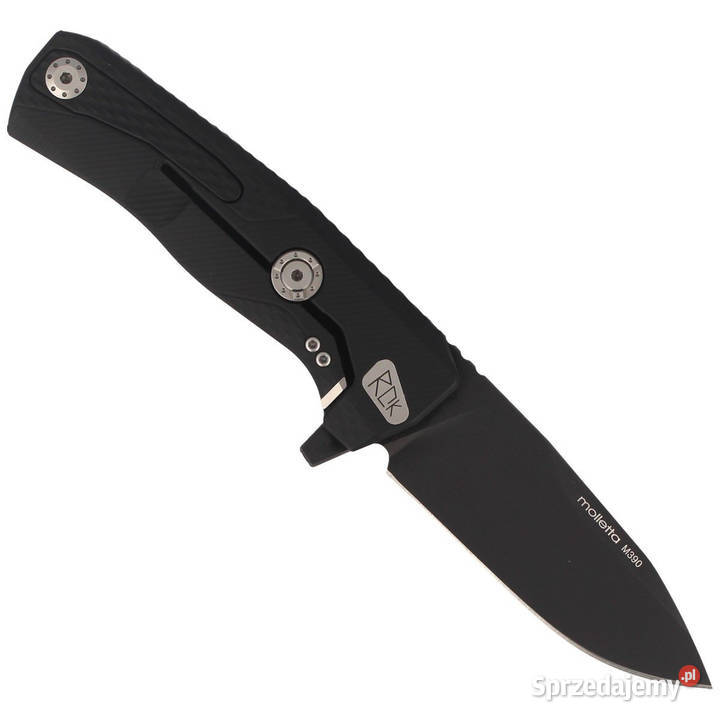 Nóż składany LionSteel Black Aluminium Black Akcesoria, narzędzia i noże Warszawa