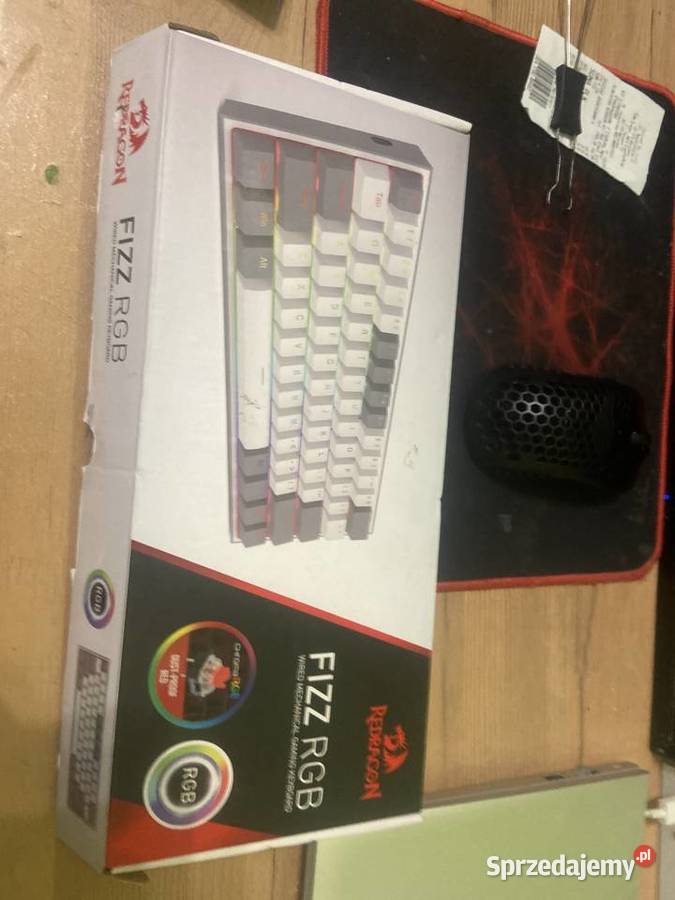 Sprzedam klawiaturę redragon k617 fizz RGB mazowieckie