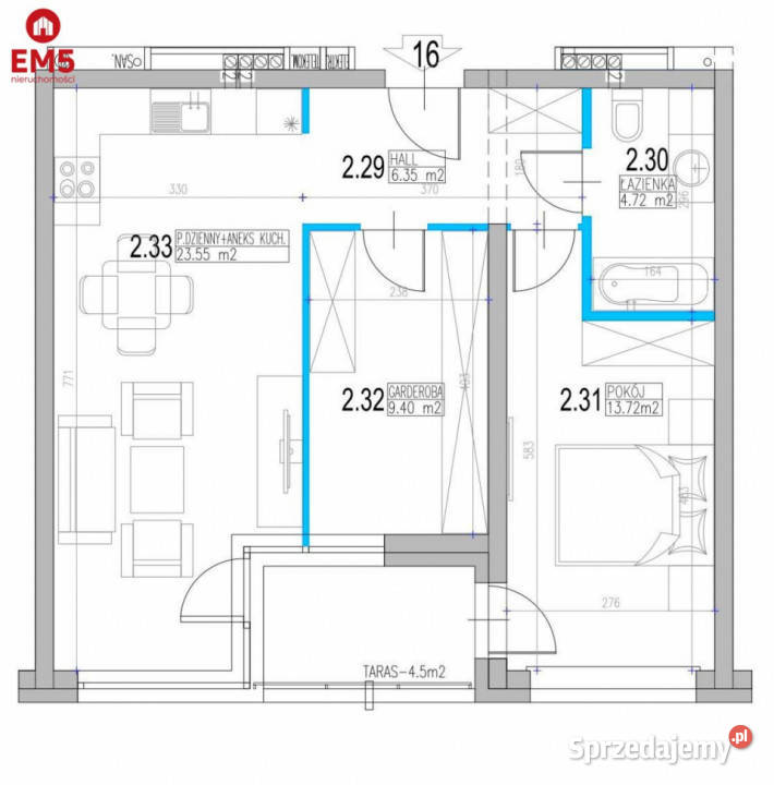 Sprzedaż mieszkania 5792m2 Suwałki 57.92m2