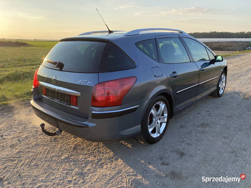 Peugeot 407 SW 30benzyna 211 Skóra Panorama wielkopolskie Krobia