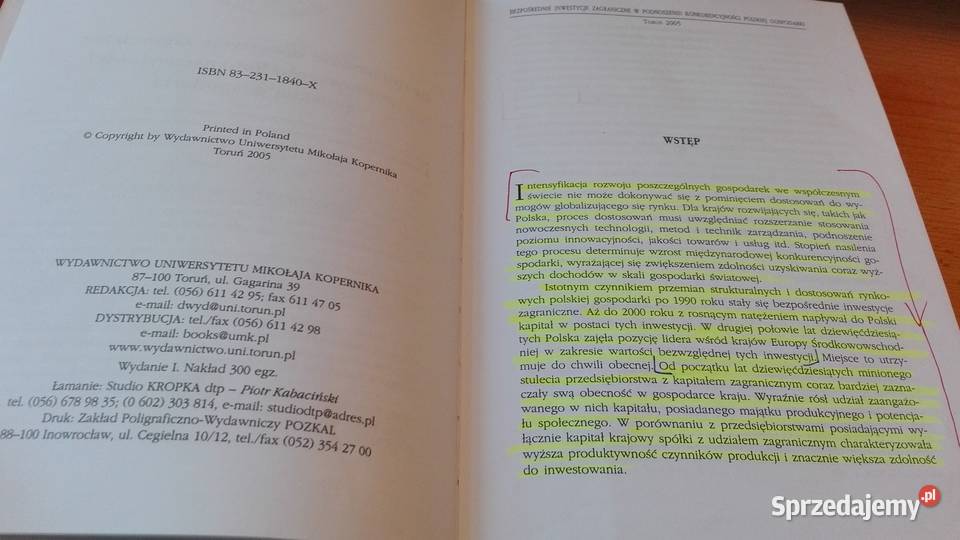 Bezpośrednie inwestycje zagraniczne w pomorskie Gdańsk