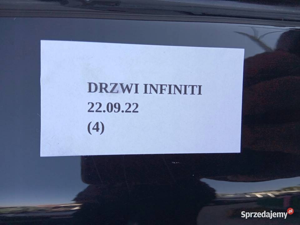 DRZWI PRAWY TYŁ INFINITI QX70 FX30d FX35 FX37 wielkopolskie Nowy Tomyśl