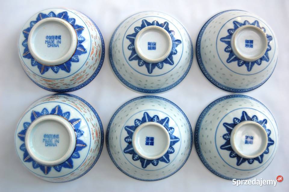 Chińska porcelanowa miska 4 porcelana ryżowa