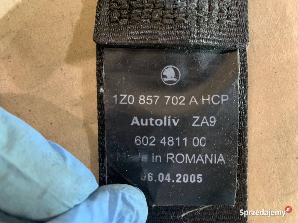 1Z0857702 pas bezpieczeństwa Skoda octavia 2 II Szczecin