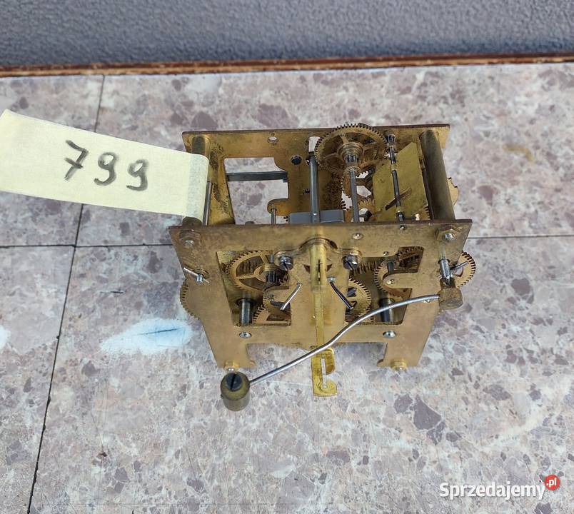 799 Mechanizm starego zegara ściennego T Haller Tczew sprzedam