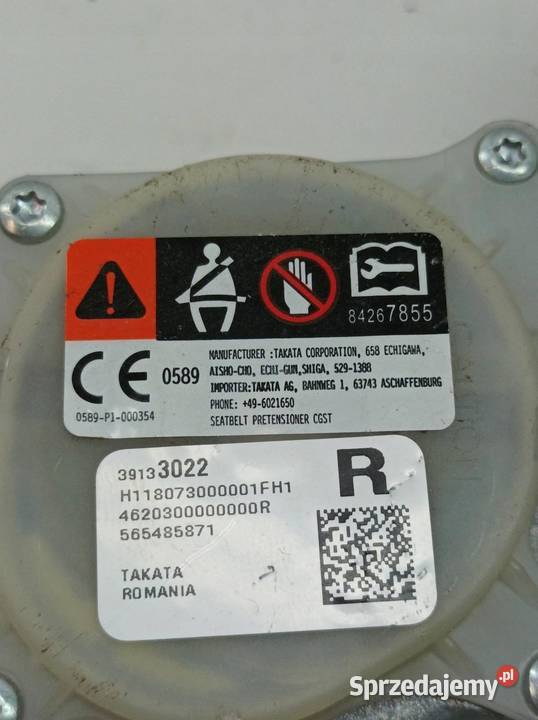 PAS BEZPIECZEŃSTWA PRAWY TYŁ KANAPY 39133022