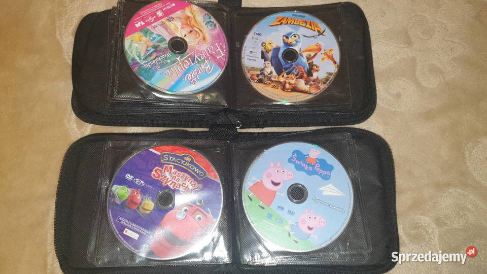 60 sztuk płyt DVD dzieci oryginalne dwa etui mazowieckie Warszawa