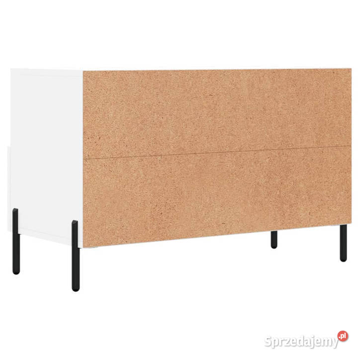 Szafka pod TV biała 80x36x50 materiał