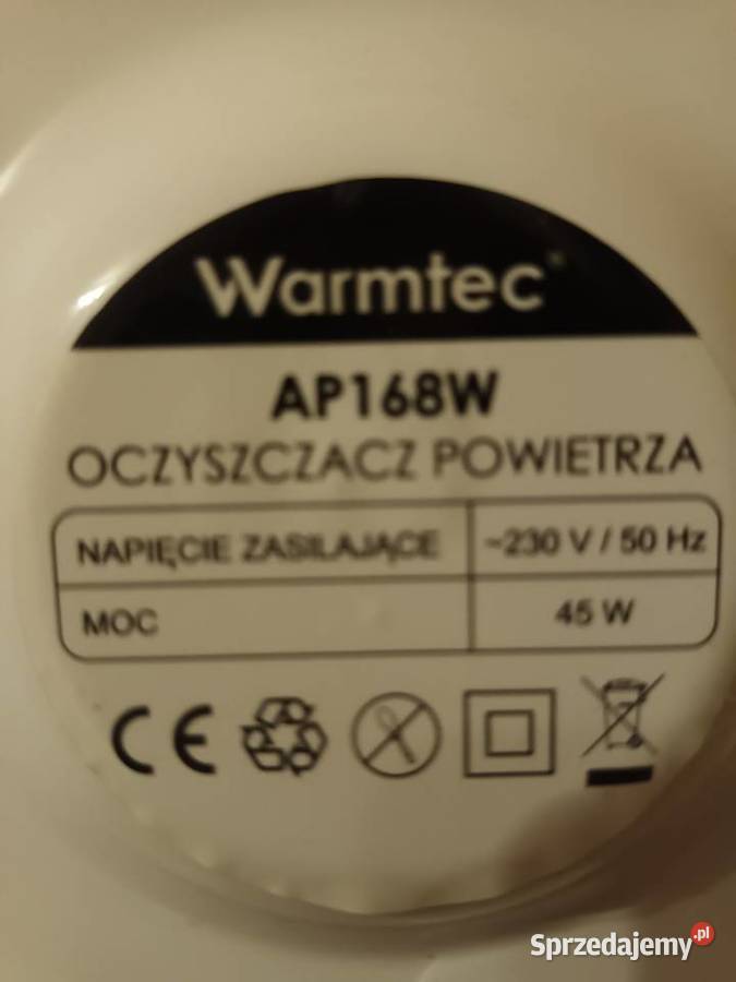 Oczyszczacz powietrza WARMTEC AP168W