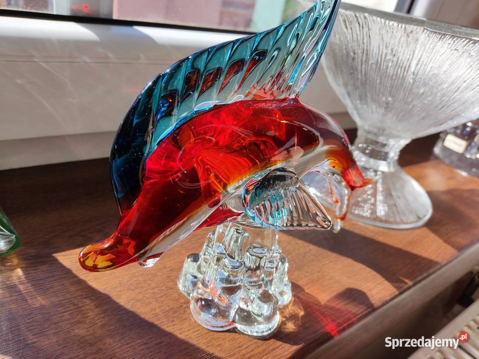 Figurka szklana ryba Murano opolskie