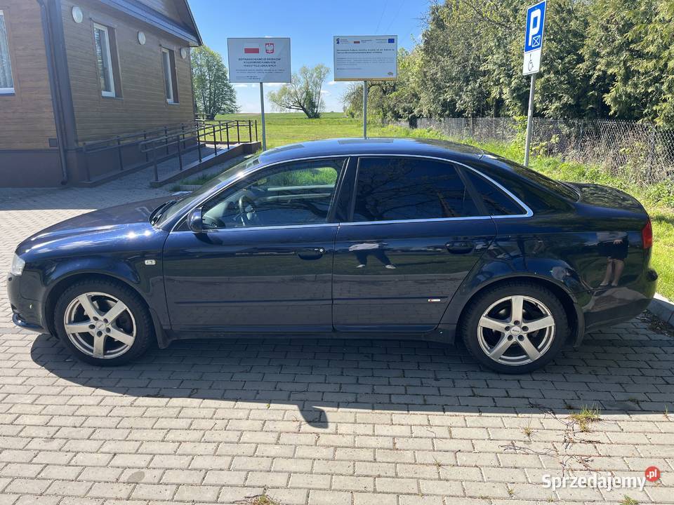 Audi A4 B7 20 TDI 170 Sline 2007 Bezwypadkowy podlaskie Bielsk Podlaski