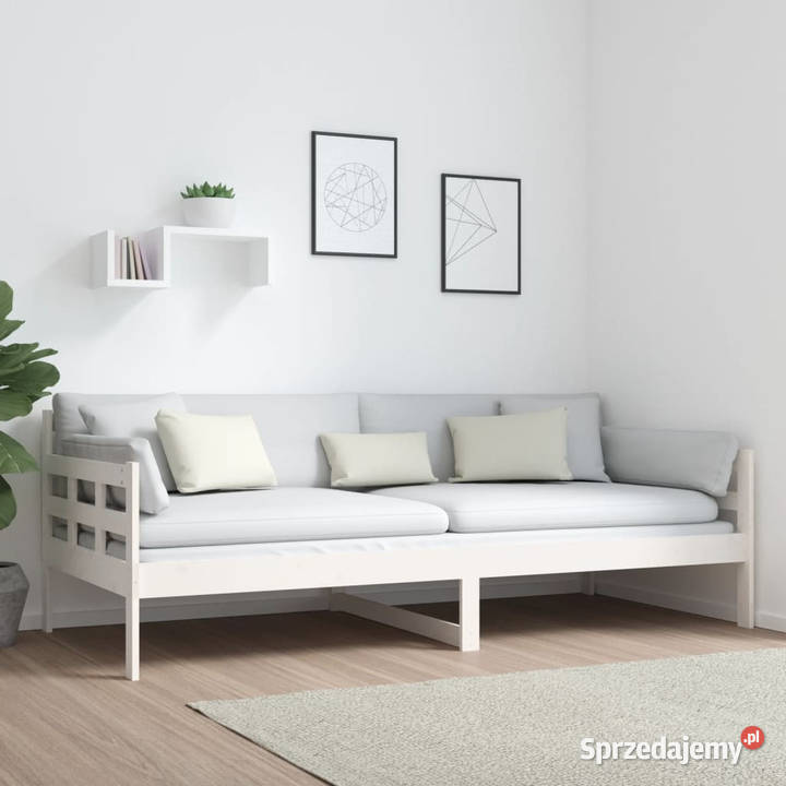 Łóżko dzienne białe lite drewno sosnowe 90x200 mazowieckie Warszawa sprzedam