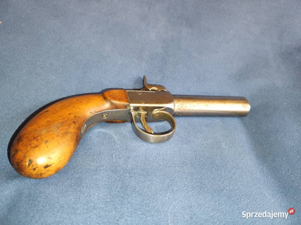 Pistolet mały kapiszon czarnoprochowy XIXw