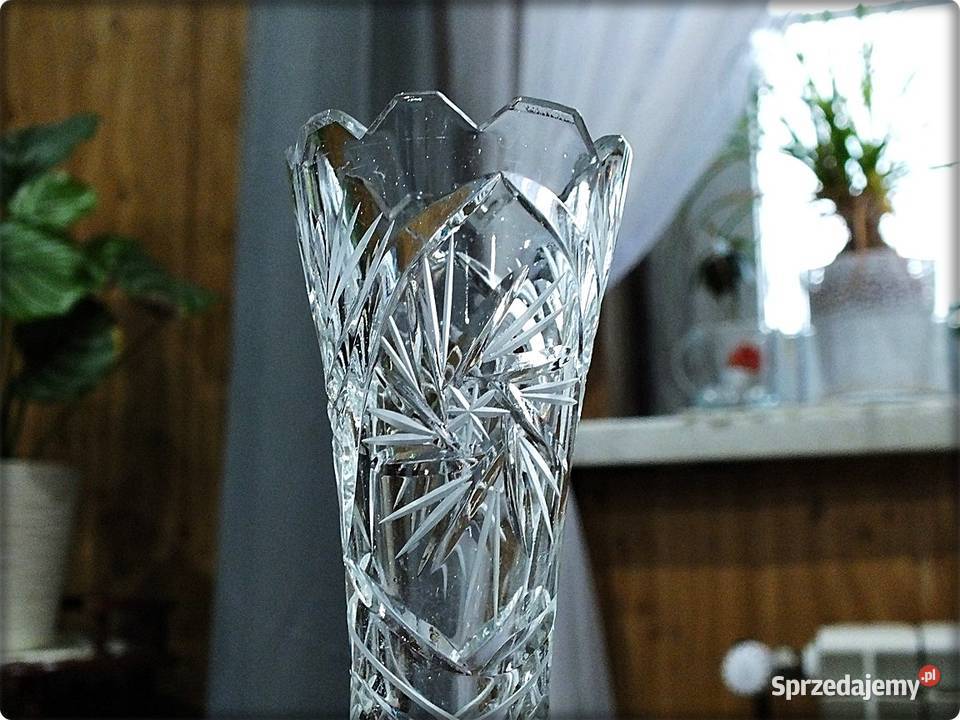 Wazon Świecznik Kryształowy wys 20 Piękny i lubuskie Żary